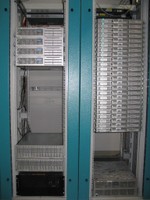 The complete compute cluster in two racks