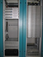 The complete compute cluster in two racks